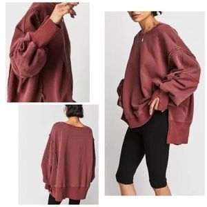 WORN 1x WE THE FREE PEOPLE OVERSIZED CAMDEN SWEATSHIRT